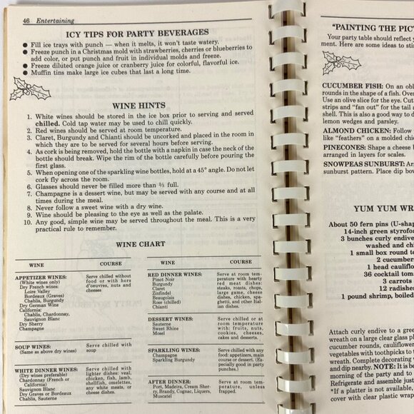 Christmas Favorites Spiral-Bound The Holiday Handbook 1990 Edition Recipes Tips - Picture 7 of 16